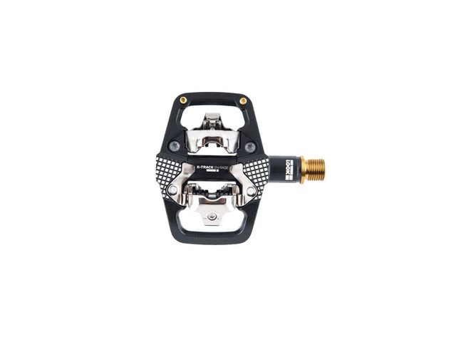 LOOK X-track En-rage Plus Ti MTB Pedals With Cleats: Black/Gold click to zoom image