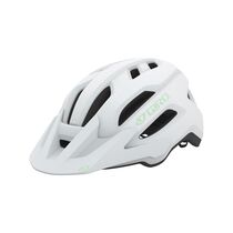 Giro Fixture Ii Women's MTB Helmet 2023: Matte White/Green Unisize 50-57cm
