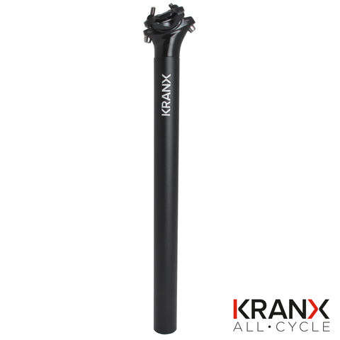 KRANX Micro Alloy 400mm 0mm Offset Seatpost in Black click to zoom image