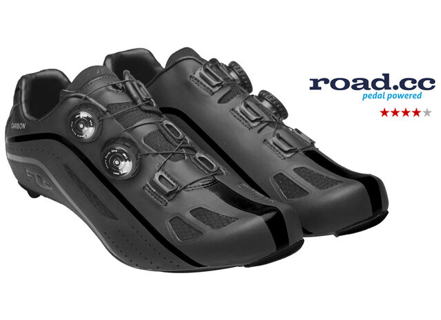 FLR F-XX Strawweight Road Race Full Carbon Sole Shoe in Black click to zoom image