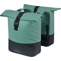 Basil Cove double pannier bag, green