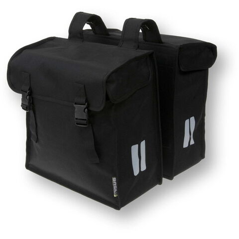 Basil Mara XXL double bag, 47L, black click to zoom image