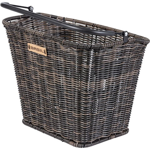 Basil Bremen Rattan Look KF front basket click to zoom image