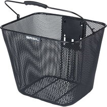 Basil Bilbao front basket, KF, black