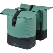 Basil Cove double pannier bag, green