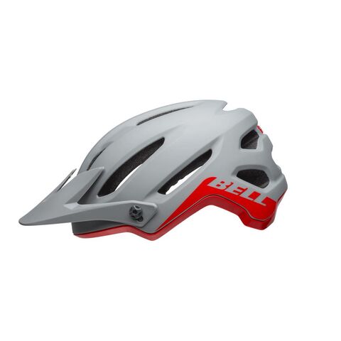 BELL 4forty MTB Helmet 2019: Cliffhanger Matte/Gloss Grey/Crimson click to zoom image