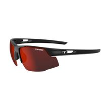 TIFOSI Centus Single Lens Sunglasses Gloss Black Smoke Red