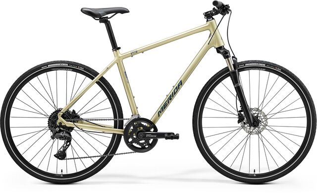 MERIDA Crossway 300 - Silk Champagne/Blue - MY25 click to zoom image