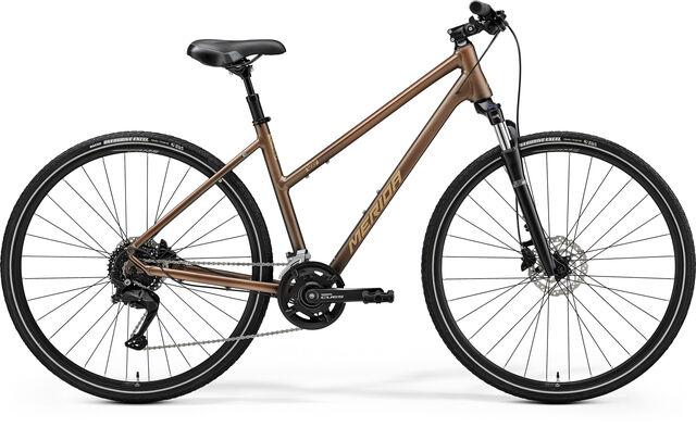 MERIDA Crossway 100 Women's - Matt Bronze/Silver-Brown - MY25 click to zoom image